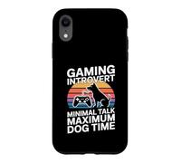 Custodia per iPhone XR Gioco introverso conversazione minima Tempo massimo del cane