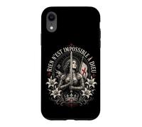 Custodia per iPhone XR Giovanna d'Arco Niente è Impossibile Per Dio In Francese