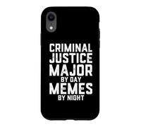 Custodia per iPhone XR Giustizia penale maggiore di Day Memes By Night Law School Joke