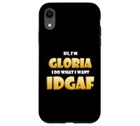 Custodia per iPhone XR Gloria Joke IDGAF Meme Funny Halloween Costume For Glorias