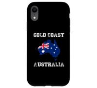 Custodia per iPhone XR Gold Coast Australia Vintage Bandiera Australia Mappa Design