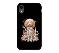 Custodia per iPhone XR Goldendoodle - Arco religioso cristiano con scarabocchio dorato