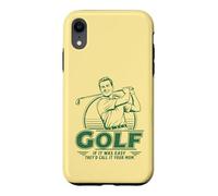 Custodia per iPhone XR Golf divertente se fosse facile lo chiamano tua mamma gioco di parole Golf