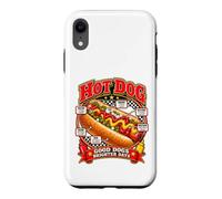 Custodia per iPhone XR Good Dogs Brighter Days - Design retrò per amanti del cibo per hot dog