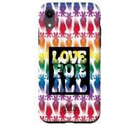 Custodia per iPhone XR Good Luck Trolls Love For All Rainbow