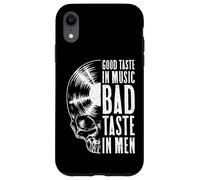 Custodia per iPhone XR Good Taste In Music Bad Taste In Men Vinyl Lover Skull LP