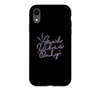 Custodia per iPhone XR Good Vibes Only Lavender Garden Fragranza Pianta