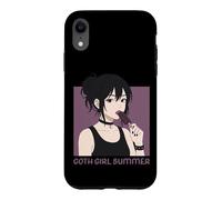 Custodia per iPhone XR Goth Ragazza Estate Scuro Occulto Emo Anime Manga