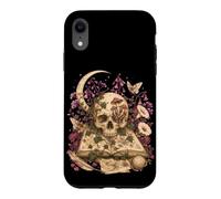 Custodia per iPhone XR Gothic Botanical Skull Moon Grimoire Dark Academia Book Love