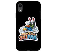 Custodia per iPhone XR Graceful Ski Fail Divertente Nuovo Sciatore Newbie Faceplant Sci