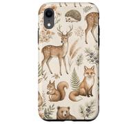 Custodia per iPhone XR Grafica Boho Woodland Animals Forest Wildlife Cottage