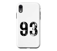 Custodia per iPhone XR Grande numero 93 per 93° compleanno novantatré anni 1993