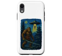 Custodia per iPhone XR Grande Piede Samurai UFO Giappone