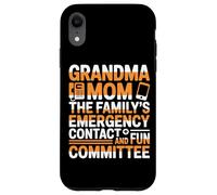 Custodia per iPhone XR GRANDMA MOM THE FAMILYS EMERGENCY CONTACT