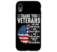 Custodia per iPhone XR Grazie Veterani Per Il Vostro Servizio E Sacrificio E Patrio