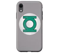 Custodia per iPhone XR Green Lantern Circle Logo Distressed