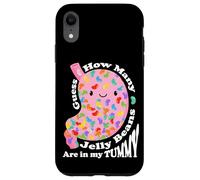 Custodia per iPhone XR Guess How Many "Jelly Beans" Are in my Tummy Funny Kawaii