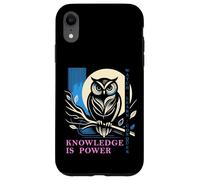 Custodia per iPhone XR Gufo - Knowledge is Power - Wisdom Owl Design
