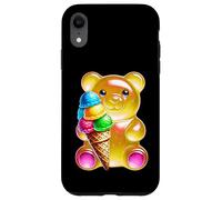 Custodia per iPhone XR Gummy Bear Candy Ice Cream Cone Giallo