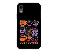 Custodia per iPhone XR Halloween Coffee No Tricks Just Coffee Spooky Humor