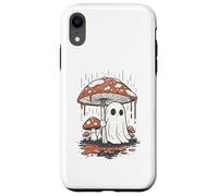 Custodia per iPhone XR Halloween Cottagecore Ghost Mushroom Forest Fall Rain