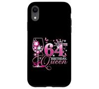 Custodia per iPhone XR Happy 64th Birthday Queen Pink Wine 64 Years Old Women