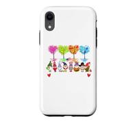 Custodia per iPhone XR Happy Everything Gnomi Every Seasons All Year Tree