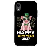 Custodia per iPhone XR Happy New Year 2027 Lucky Pig