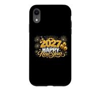 Custodia per iPhone XR Happy New Year Party 2027 Fireworks Family Matching