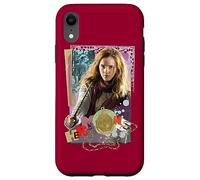 Custodia per iPhone XR Harry Potter Hermione Colorful Paper Collage