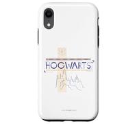 Custodia per iPhone XR Harry Potter Hogwarts Castle Line Drawing