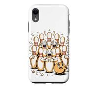Custodia per iPhone XR Hear the Ten Pins Laughing Bowling Bowler Pun