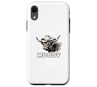 Custodia per iPhone XR Highland Cow Lover Moody Western Cattle Rancher
