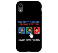 Custodia per iPhone XR History Makers Arcade Edition Retro Gamer Pixel Art 8-Bit