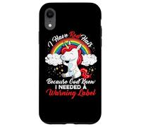 Custodia per iPhone XR Ho i capelli rossi perché Dio sapeva che avevo bisogno di un'etichetta di avvertimento