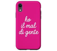 Custodia per iPhone XR Ho il mal di gente | Marca dolceSenso