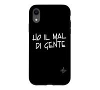 Custodia per iPhone XR Ho il mal di gente | Marca dolceSenso URBAN testo bianco