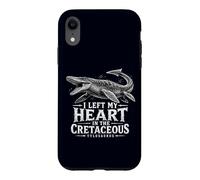 Custodia per iPhone XR Ho lasciato il mio cuore nel Cretaceo Tylosaurus Rex Mosasaur
