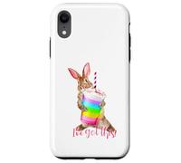 Custodia per iPhone XR Ho questo simpatico frullato motivazionale a forma di coniglietto arcobaleno