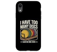Custodia per iPhone XR Ho troppi dischi Player Men Funny Disc Golf