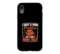 Custodia per iPhone XR Ho un problema con le ali ma non voglio aiuto Chicken Wing Fan