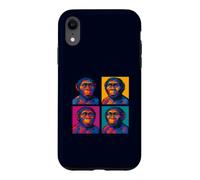 Custodia per iPhone XR Homo Habilis Pop Art Evoluzione umana precoce Handy Man
