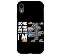 Custodia per iPhone XR Honk Honk Beep Beep Choo Choo Compio 4 anni