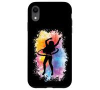 Custodia per iPhone XR Hoop Girl Hoop Dancer Hooping Hoop Amanti Acquerello Hula