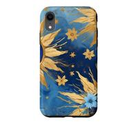 Custodia per iPhone XR Horror Strano Occhio Malvagio Blu Scuro