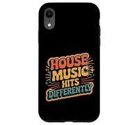 Custodia per iPhone XR House Music Hits Differently EDM Mood Party -