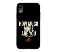 Custodia per iPhone XR How Much More Are You Luke Christian Raven Bible Verse