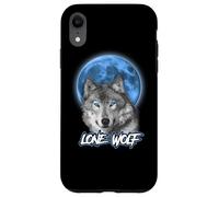 Custodia per iPhone XR Howling Lone Wolf On Moon Animal Funny Wolves Lover