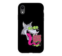 Custodia per iPhone XR "Howling Wolf" Retro Biker Lowbrow Wolves Rockabilly 50s
