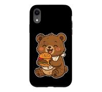 Custodia per iPhone XR Hungry Bear Succosa Burger Cartone animato